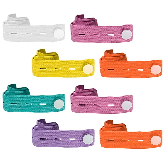 ROSENICE 8Pcs Bungee Straps for Closet and Travel Garment Organization