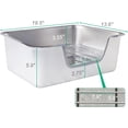 thumbnail image 4 of Stainless Steel Sifting Litter Box for Rabbit (XL), 4 of 11