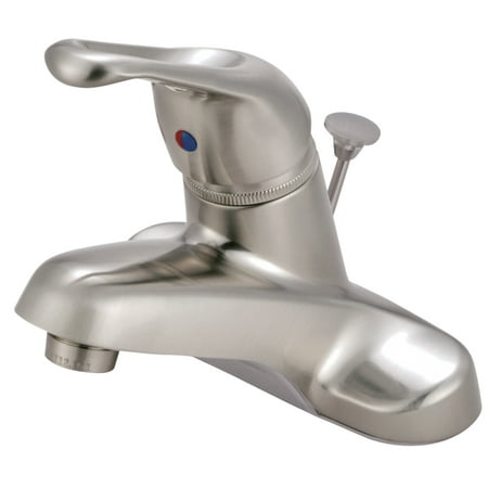 UPC 663370032523 product image for Kingston Brass KB518B Single-Handle 4 in. Centerset Bathroom Faucet  Brushed Nic | upcitemdb.com