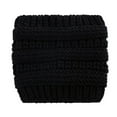 thumbnail image 5 of TUSANG Beanie Hats for Women Winter Warm Ponytail Hole Hair Cap Elastic Woolen Knitted Beanie Hat., 5 of 7
