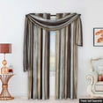 thumbnail image 5 of Woven Trends Ombre Curtains, Valances for Windows, Luxurious Scarf Valance, Voile Semi-Sheer Window Curtains, Livingroom, Bedroom or Kitchen, 144" x 50" Extra Long Scarf, Purple Brown, 5 of 7