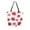 Vibrant Red Maple Leaves, variant on Open Top Canvas Tote Bag with Zipper Reusable Shopping Bag 13.5x15" Roomy Carryall Various Shades Autumn Leaves