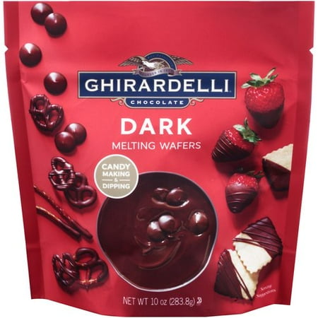 (2 Pack) Ghirardelli Chocolate Dark Melting Wafers, 10 (The Best Melting Chocolate)