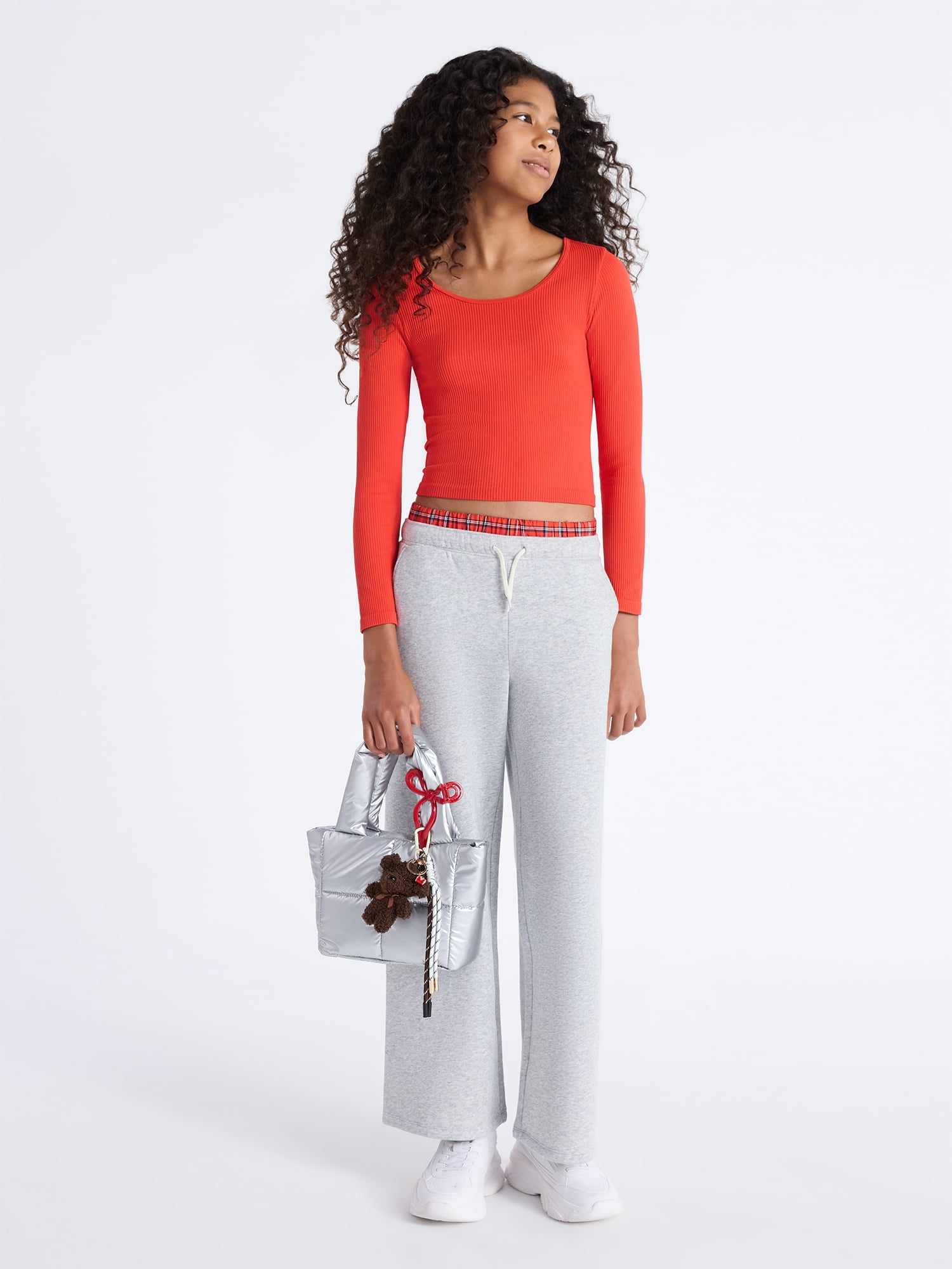 Weekend Academy Girls Seamless Top with Long Sleeves, Sizes 4-18