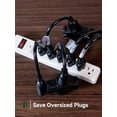 thumbnail image 7 of Short Extension Cord 8 inch, 10 Pack, 3 Prong Black Extension Cord, Indoor/Outdoor Use, ETL Listed, 13A 1625W 125V SJTW$$Tools & Hardware Other, 7 of 7
