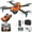 Orange, variant on Gray Gray Brushless Motor Drone With Large Screen Remote Control 1080P Fpv Camera Altitude Hold Foldable Quadcopter Toy Overall Size 11.0X8.3X3.5Inch