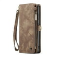 thumbnail image 2 of CaseMe Leather Case for Samsung Galaxy S25 5G,2 in 1 Detachable Wallet Case with 8-Card Holder Zipper Bills Slot,Magnetic Shockproof Flip Leather Cover Zipper Pocket Phone Cases,Brown, 2 of 8