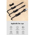thumbnail image 5 of 48-Pack Self-Adhesive Cable Clips – Versatile Plastic Cord Organizers for Home, Office & Car Wire Management TIKA, 5 of 8