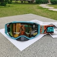 thumbnail image 1 of Scott Windproof Sports Goggles - TPU Full Frame Ski Goggles (Blue frame with Red lens), 1 of 2