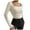 Khaki, variant on lcziwo Sexy Tops for Women Fall Square Neck Low Cut Long Sleeve Shirts Ribbed Knit Slim Fit Basic Plain Tees Tops Undershirts 2024 Khaki,XS