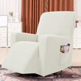 thumbnail image 2 of 2024 Recliner Slipcover with Pockets Stretch Furniture Chair Cover  Gray, 2 of 6