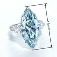 thumbnail image 2 of Elegant Jewelry Cubic Zircon 925 Silver Rings Wedding Engagement Gifts Sz 6-10, 2 of 4