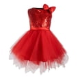 thumbnail image 7 of vigerkar Toddler Tutu Dress Little Girls Fluffy Summer Dresses Casual Party Tulle Sundress for Kids 3-12Y (Red, 4-5 Years), 7 of 7
