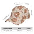 thumbnail image 2 of Salouo Groovy Disco Pumpkin Print Unisex Sports Hat, Adjustable Golf Dad Hat Outdoor Cap Mountain Dad Hat Adjustable Fit Baseball Cap for Men and Women, 2 of 6