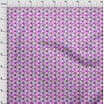 thumbnail image 4 of oneOone Georgette Viscose Purple Fabric Geometric Sewing Material Print Fabric By The Yard 42 Inch Wide, 4 of 4