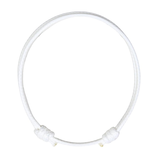 Pulsera Luck Strings de Cuerda de Cera Blanca Impermeable y Ajustable