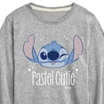 thumbnail image 3 of Disney - Lilo & Stitch - Pastel Cutie - Toddler & Youth Long Sleeve Graphic T-Shirt, 3 of 5