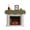 Green, variant on White Fireplace Mantel Scarf, Modern Simple White Backdrop Mantel Cover Table Runner, Fireplace Top Dresser Scarves for Party Holiday Living Room Home Decoration 60x17 Inch