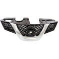 thumbnail image 1 of 2014-2016 Nisaan ROGUE Grille Painted Black With Chrome Moulding With Camera Hole, 1 of 1