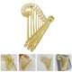 thumbnail image 5 of Broche de arpa, Pin creativo para ropa, broche de Metal, instrumento, Pin de solapa, decoración para traje, 5 of 8