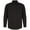 Black, variant on Front Row Mens Cotton Drill Overshirt