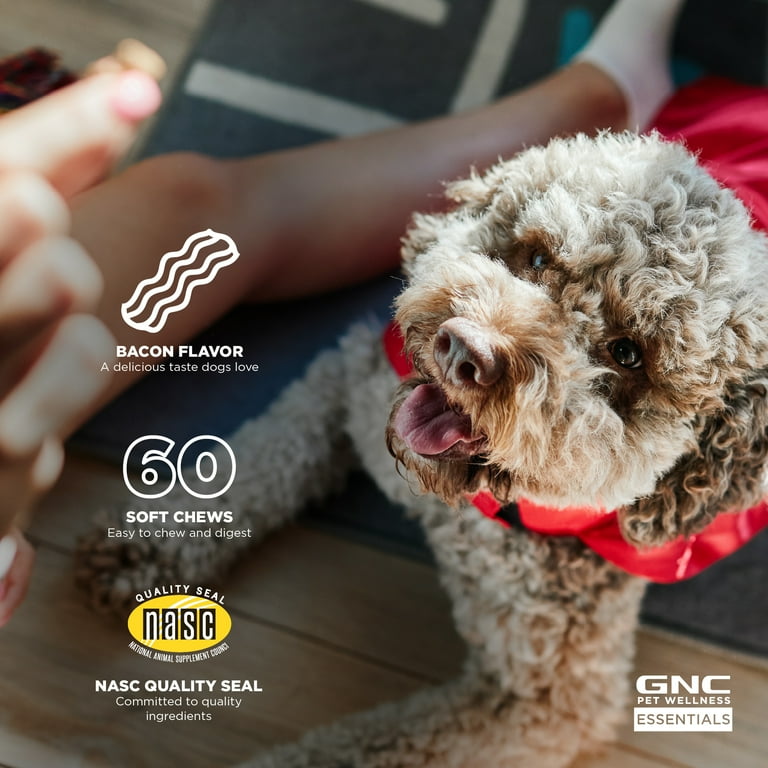 GNC Pet Wellness Essentials Dog Multivitamin Supplement for Healthy Immune System Soft Chews