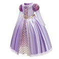 thumbnail image 1 of Vestido de princesa Rapunzel para niñas de Disney, cumpleaños, carnaval, fiesta de Halloween, ropa elegante para niñas, disfraz de Cosplay enredado, Set5-6T 130 Gao Jinjia LED, 1 of 2