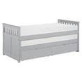thumbnail image 1 of Lexicon Orion Lit Simple/simple en Bois Transitionnel de 81,5 Po avec Boîtes de Rangement, Gris, 1 of 7