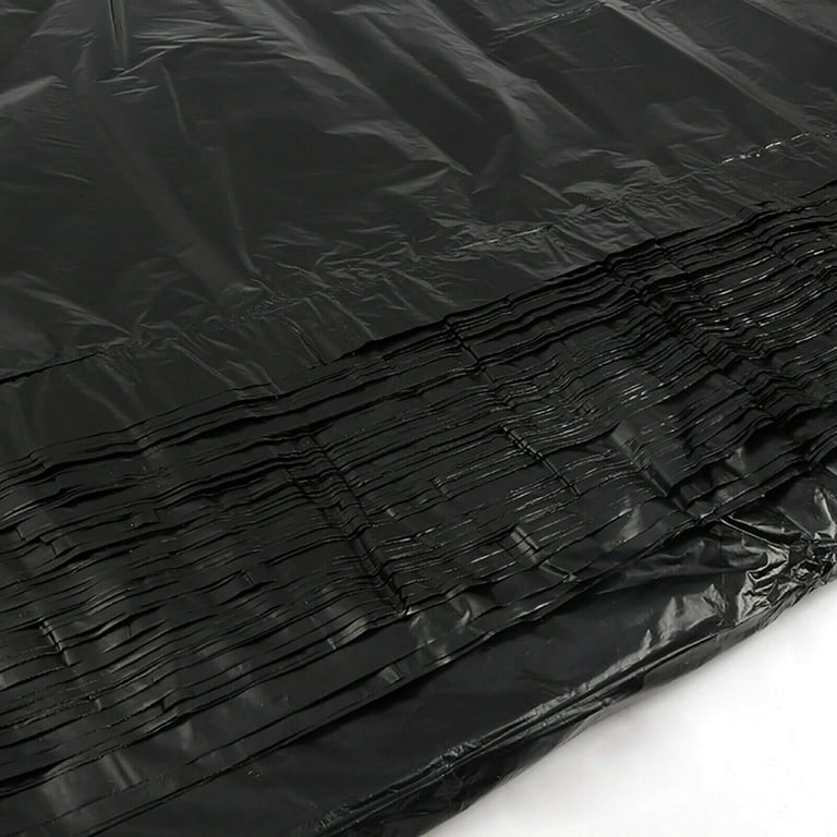 65 Gallon Industrial Trash Bags, 50 x 48” Large Black Garbage Bags (50  COUNT) –