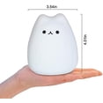 thumbnail image 5 of Lngoor Litake LED Cat Night Light, Battery Powered Silicone Cute Cat Nursery Lights with Warm White and 7-Color Breathing Modes for Kids Baby, 5 of 10