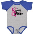 thumbnail image 3 of Inktastic Breast Cancer Awareness I Support My Grammy with Pink Ribbon Boys or Girls Baby Bodysuit, 3 of 5