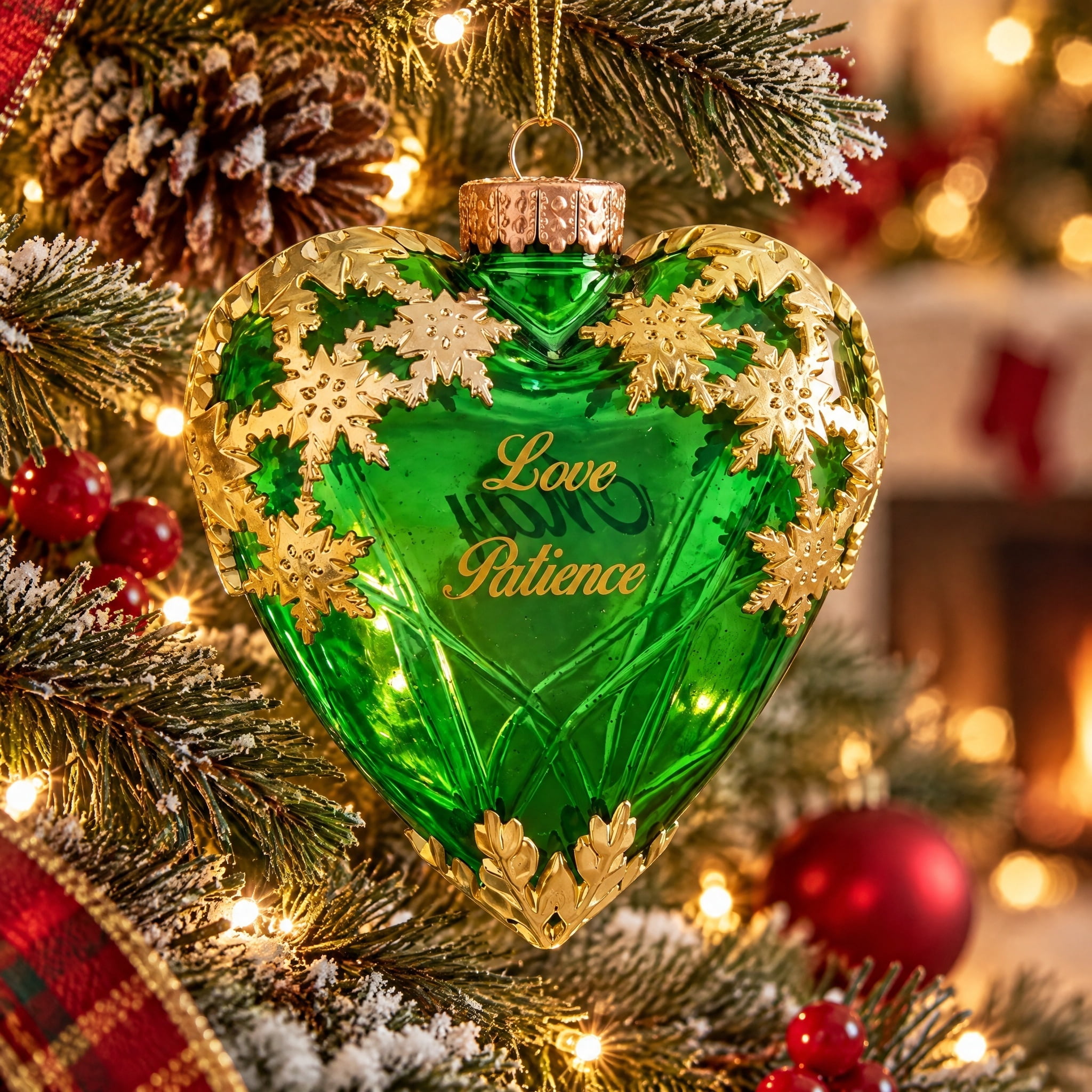 Green and Gold May Birthstone Christmas Ornament, 4.3", by Holiday Time