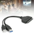 thumbnail image 3 of 2.5HDD/SSD Gold-Plated Interface USB3.0 Cable, Date Cable, for Notebook PC Laptop Black, 3 of 7