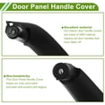 thumbnail image 4 of Cubierta de tirador de panel de puerta del lado del conductor delantero para BMW X3 F25 2010-2016, manija de puerta interior, cubierta de tirador de puerta No.51419209215, ABS negro, 1 Pc, 4 of 6