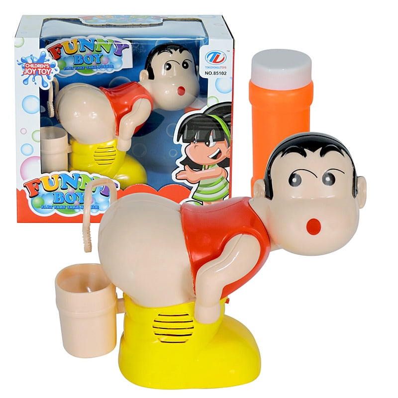1* Funny Automatic Fart Bubble Blower-Bubble Maker Toy Boy Stick Blower Machine 