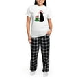 thumbnail image 5 of CafePress - Santa Cat &Amp; Mouse Women'S Light Pajamas - Women's Short Sleeve Print T-Shirt and Pants Light Cotton Pajama Set, 5 of 7