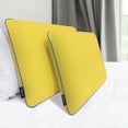 thumbnail image 5 of Memory Foam Fun Pillow with Cool-to-the-Touch Cover, Standard/Queen, Lemon Yellow, 2 Pack, 5 of 9