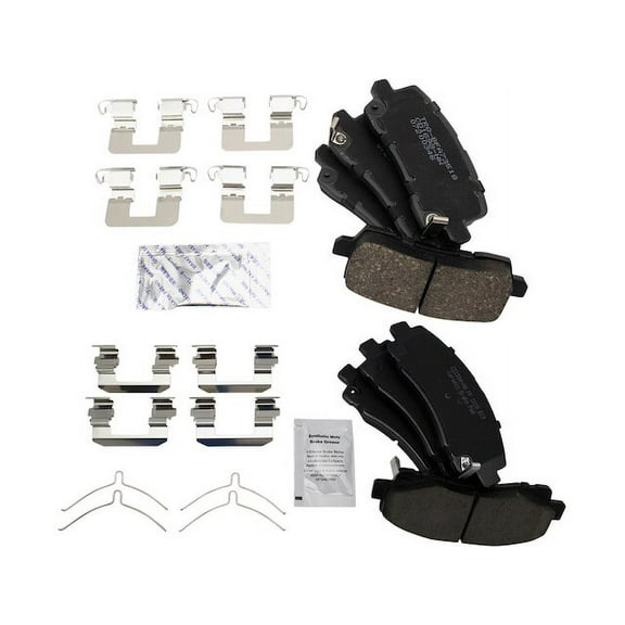 Brake Pad Set 2 Piece - Compatible with 2015 - 2020 Acura TLX 2016 2017 2018 2019