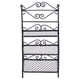 thumbnail image 1 of 1pc Mini House Flower Rack de zapatos Estante de almacenamiento interior y exterior Estante Miniatura Adorno para decoración (Negro), 1 of 5