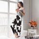 thumbnail image 5 of Balery Cow Skin 2 Pantalones de pijama para mujer, pijamas ultraligeros, pantalones de estar por casa-Small, 5 of 6