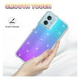 thumbnail image 3 of Rosebono Compatible With Samsung Galaxy S25 Ultra Case, Hybrid Glitter Sparkle Transparent Colorful Gradient TPU Skin Cover Protection Case (Teal/Purple), 3 of 4