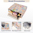 thumbnail image 3 of FORMRS Womens Corduroy Tote Bag Crossbody Shoulder Purse Handbag with Detachable Strap, Gray Floral Pattern, 3 of 7