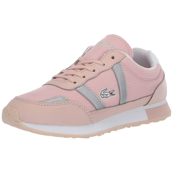 Lacoste Unisexe-Enfant Partenaire 120 1 SUJ Sneaker, Naturel/blanc, 4 Moyen US Grand Enfant