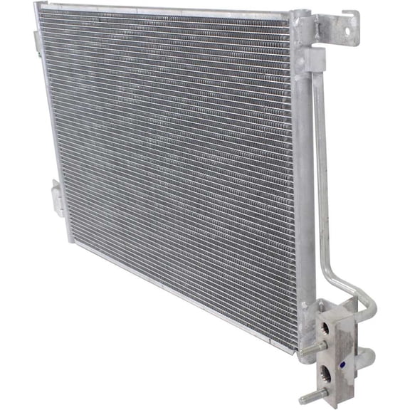 New Aluminum Core A/C Condenser Compatible With Jeep Wrangler Unlimited Sahara 6 Cyl 3.8L Wrangler Sahara 6 Cyl 3.8L Wrangler X 6 Cyl 3.8L 2007-2011 By 55056726AA KVAC3587