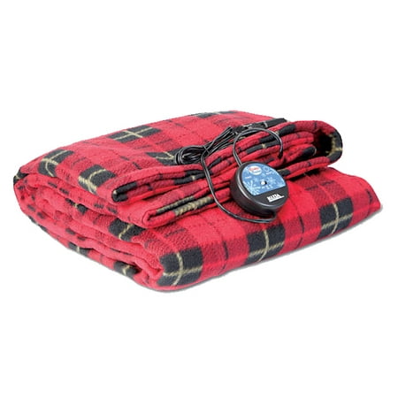 Comfy Cruise 12 Volt Heated Travel Blanket Red Plaid