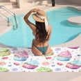 thumbnail image 7 of GZHJMY Beach Towel for Women Girls, Cartoon Colourful Ice Cream Bath Towel, Oversized Lightweight Sport Towel, 31x71 Inch, 7 of 7