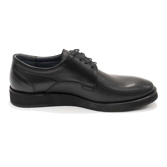 Elegante Men's Cooper Leather Oxford Shoes, Scala Nero,10 M US