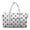 Black White Wave Point, variant on Quilted Travel Duffel Bag Weekender Overnight Bag for Women Men Blue Tropical Palm Tree Print Lightweight Luggage Bags Women Hospital Bag for Labor & Delivery