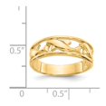 thumbnail image 3 of 14K Yellow Gold Ring Band Themed Triple Dolphin , Size 9, 3 of 5