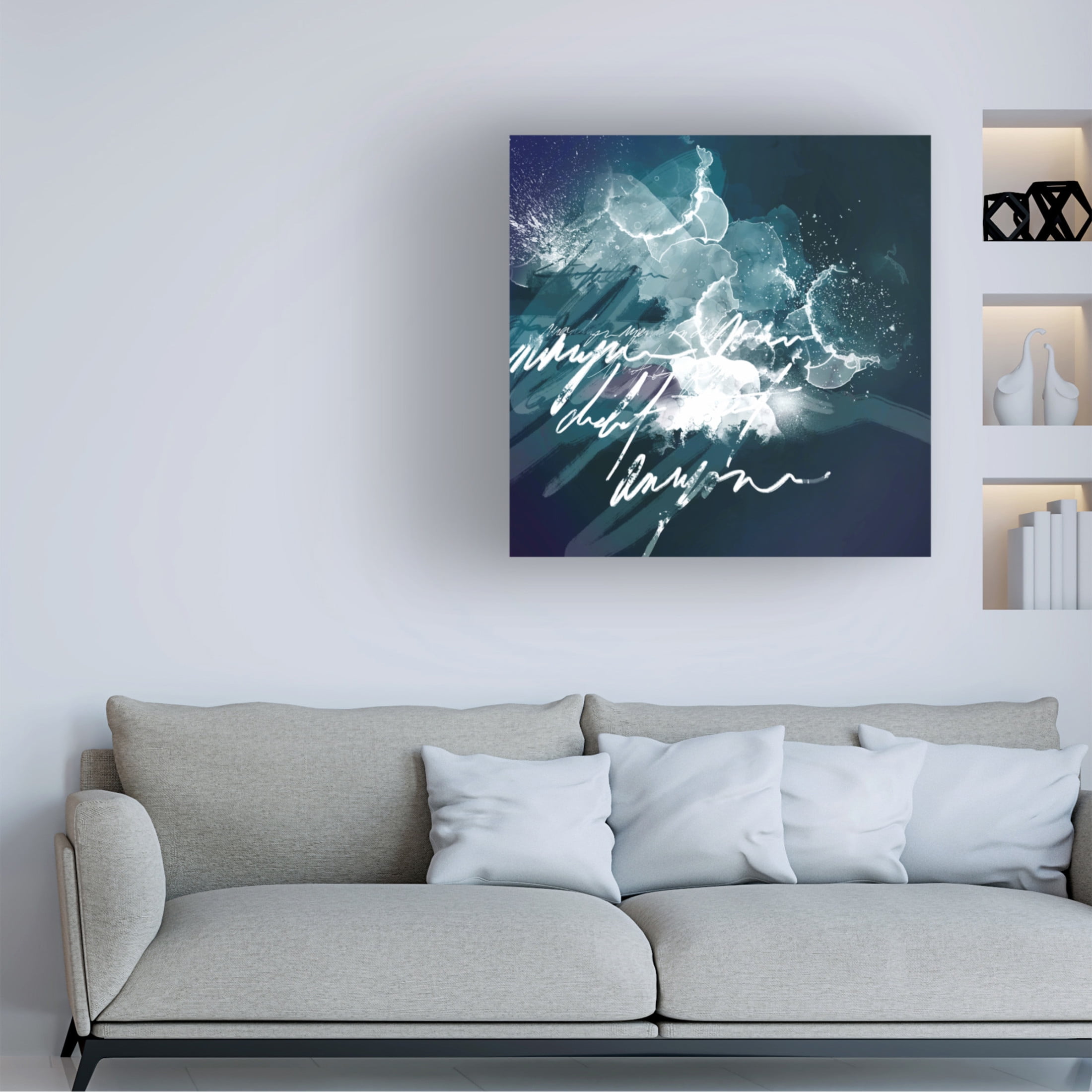 Canvas Wall Art - Hanna Bruer 'Validation' Wall Art for Living Room, Bedroom, or Office Décor by Trademark Fine Art - 18 x 18 Inches